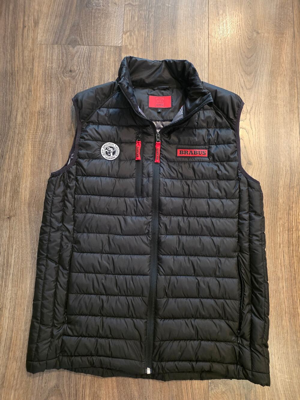 Official Brabus Marine & Jeff Brown Yachts Puffer Vest Black Size Large L